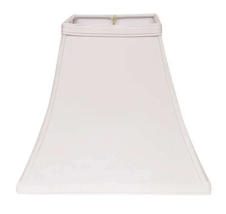 12" White Squre Bell No Slub Lampshade