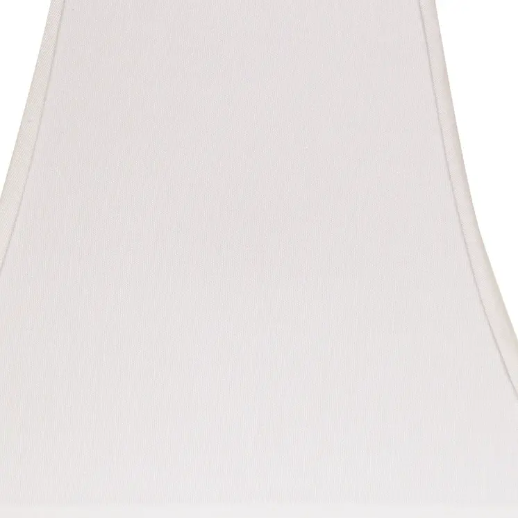 12" White Squre Bell No Slub Lampshade