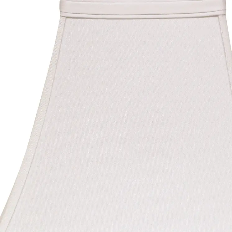 14" White Squre Bell No Slub Lampshade