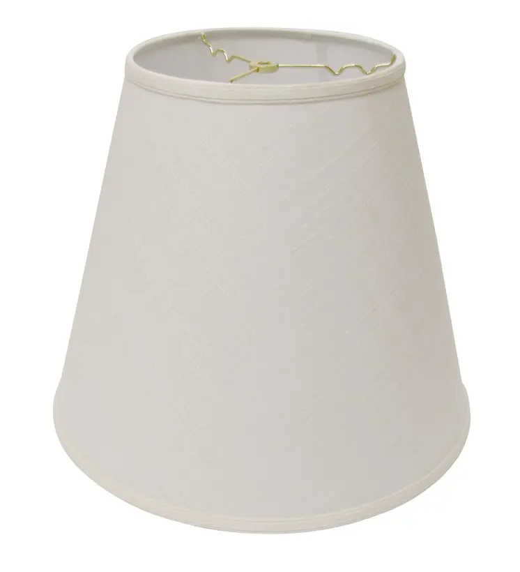16" Off White Deep Empire Linen Lampshade