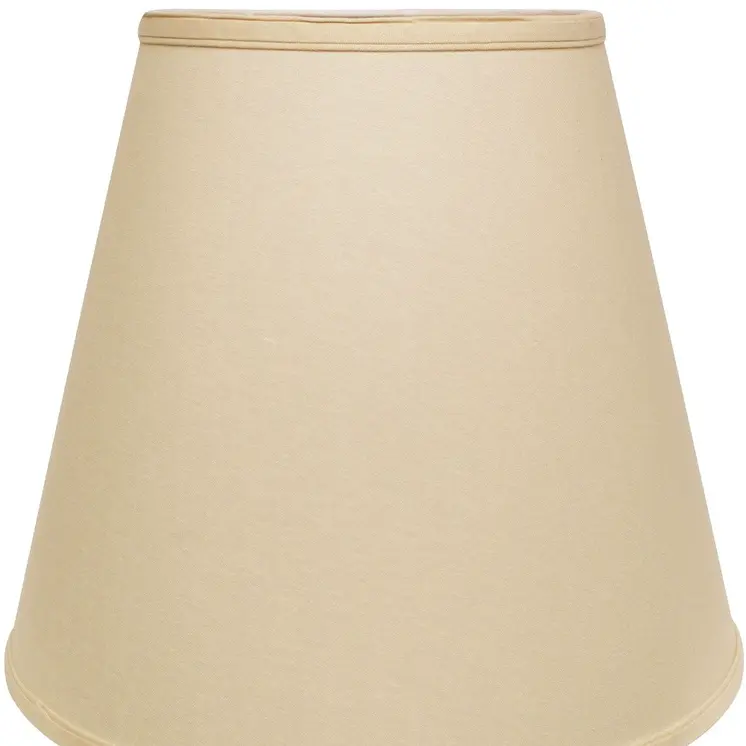 18" Parchment Biege Empire Linen Lampshade