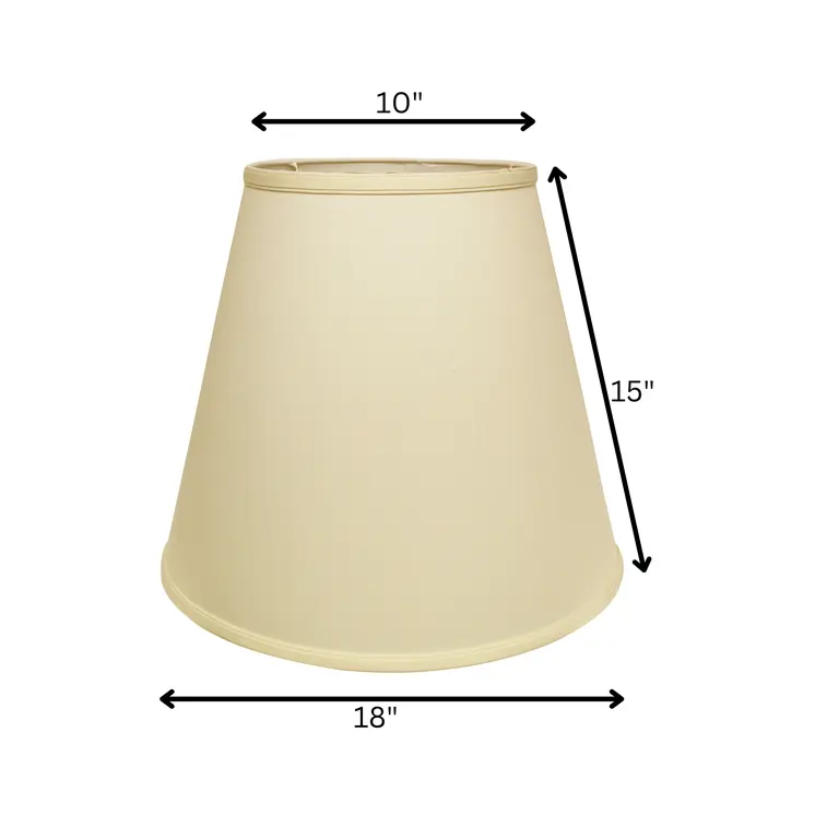 18" Ivory Deep Empire No Slub Lampshade
