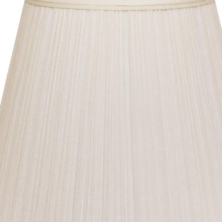 14" White Empire Deep Slanted Broadcloth Lampshade