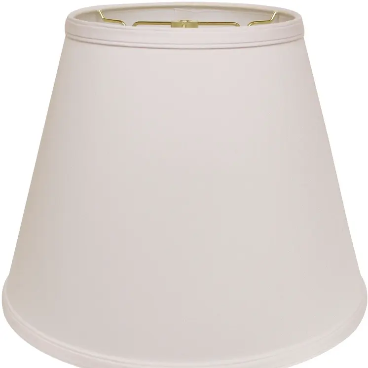 18" White Empire Deep Slanted No Slub Lampshade