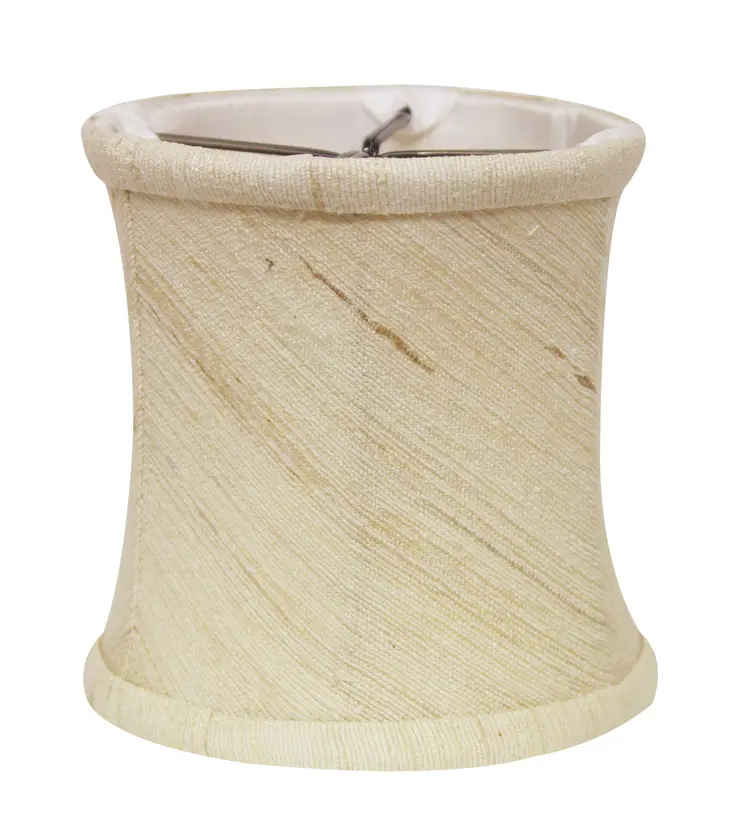 4" Inherent Set of 6 Corset Drum Chandelier Silk Lampshades