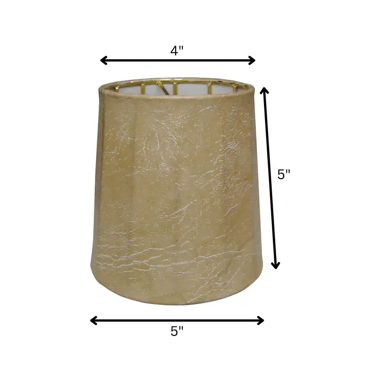 5" Parchment Set of 6 Spine Mouton Lampshades