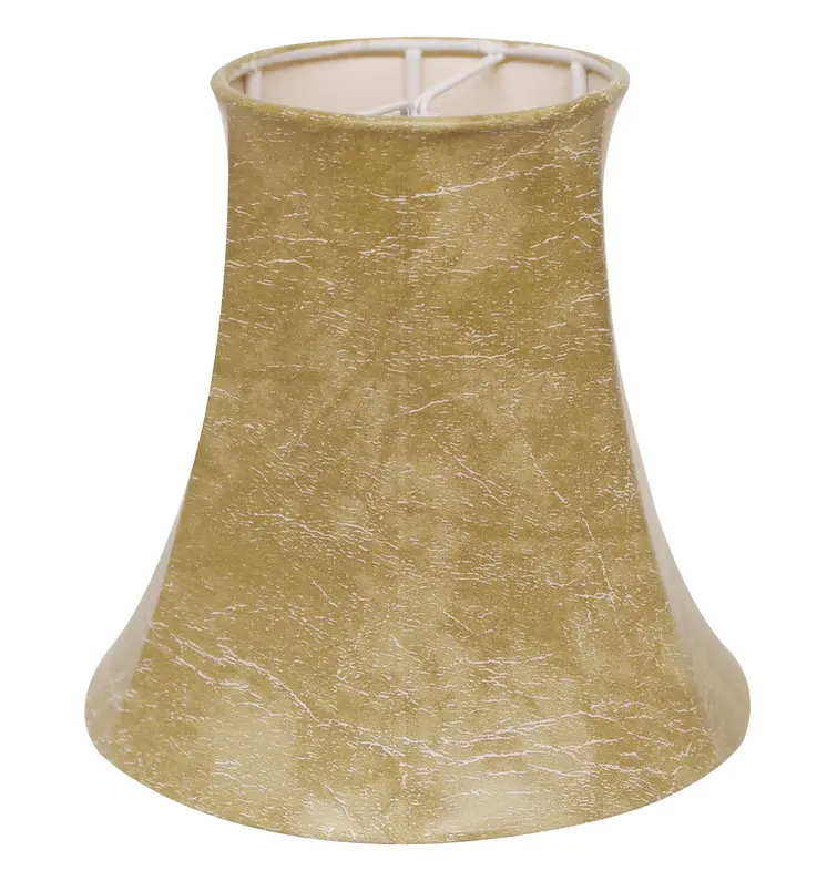 4" Parchment Set of 6 Slanted Faux Chandelier Lampshades