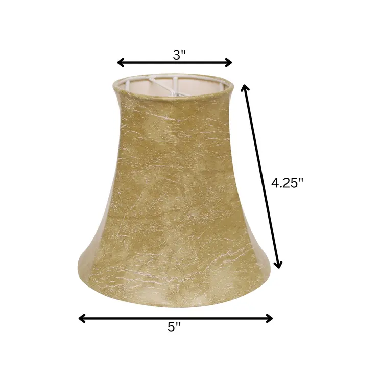 5" Parchment Faux Set of 6 Chandelier Lampshades