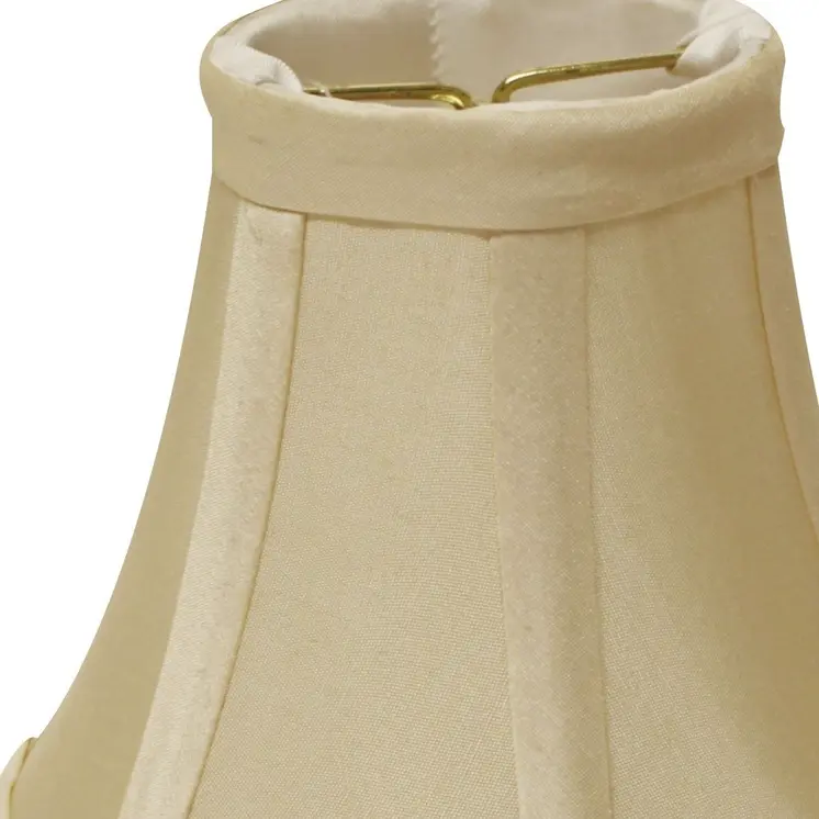 5" Bright Yellow Slanted Set of 6 Chandelier Dupioni Lampshades