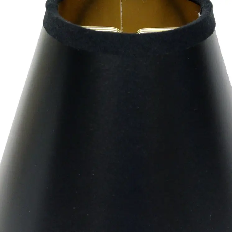 4" Black with Gold Set of 6 Chandelier Parchment Lampshadess