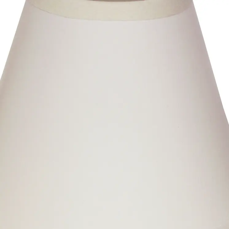 4" Gloss White with White  Set of 6 Chandelier Parchment Lampshades