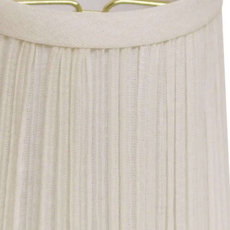 5" White Set of 6 Chandelier Broadcloth Lampshades