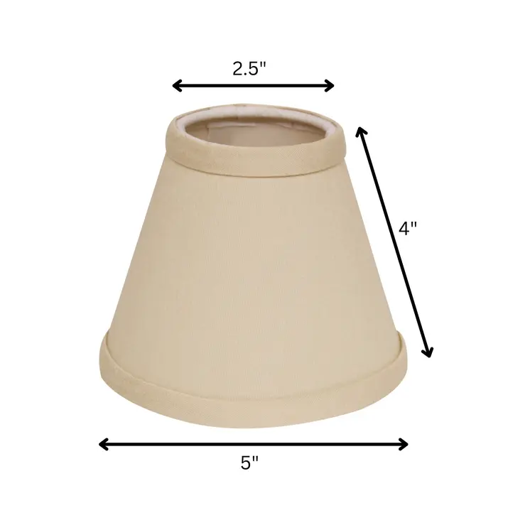 5" Slate Grey Set of 6 Chandelier No Slub Lampshades