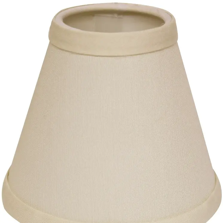 Ivory No Slub Innsbruck Empire Lamp shade 4"W Bottom