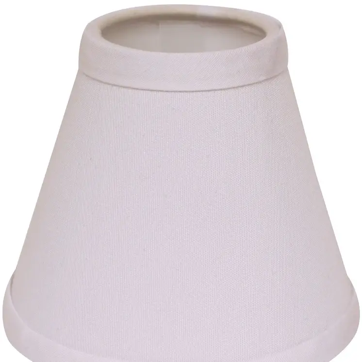 4" White Set of 6 Chandelier No Slub Lampshades