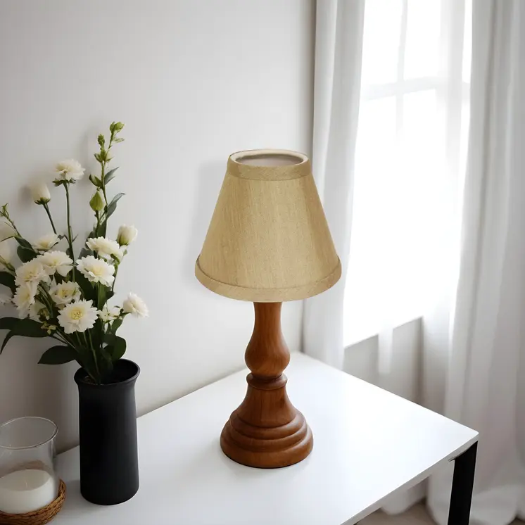 4" Pale Brown Set of 6 Chandelier No Slub Lampshades