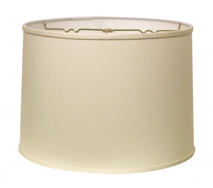 15" Ivory Throwback Drum No Slub Lampshade