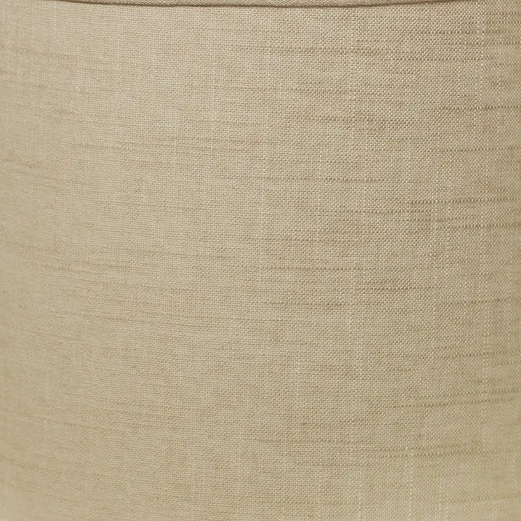 16" Light Wheat Throwback Drum Linen Lampshade