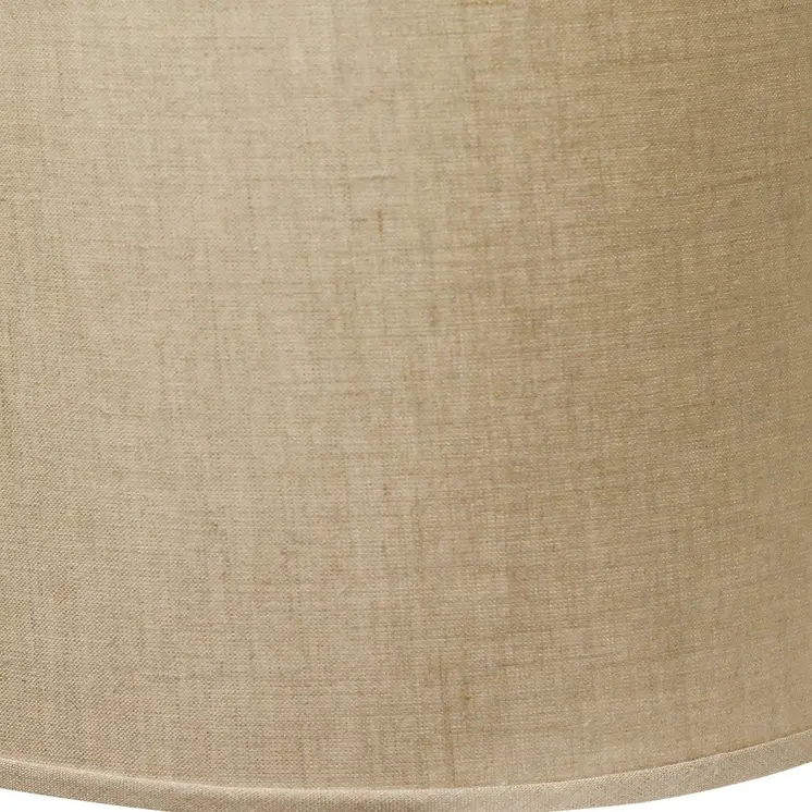 16" Dark Wheat Throwback Drum Linen Lampshade