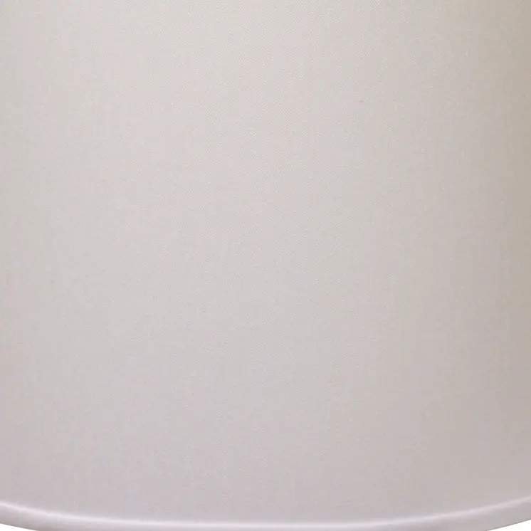 17" White Throwback Drum No Slub Lampshade