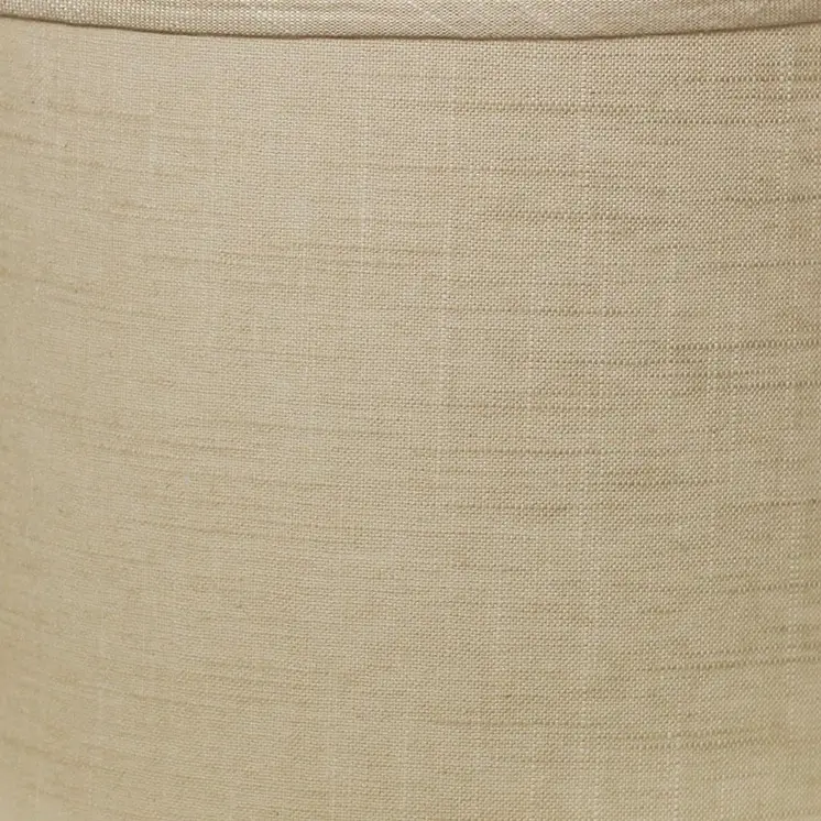 17" Light Wheat Throwback Drum Linen Lampshade