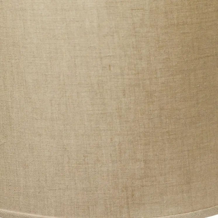 17" Dark Wheat Throwback Drum Linen Lampshade