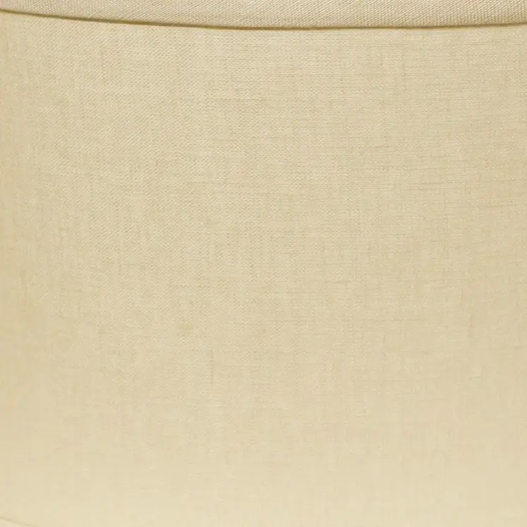 12" Parchment Biege Throwback Oval Linen Lampshade
