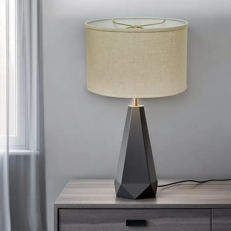 12" Dark Wheat Throwback Oval Linen Lampshade
