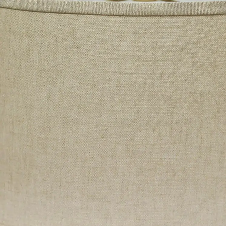 12" Dark Wheat Throwback Oval Linen Lampshade