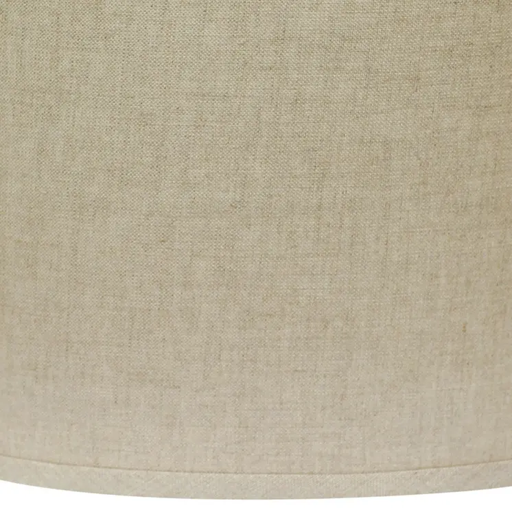 14" Dark Wheat Throwback Oval Linen Lampshade