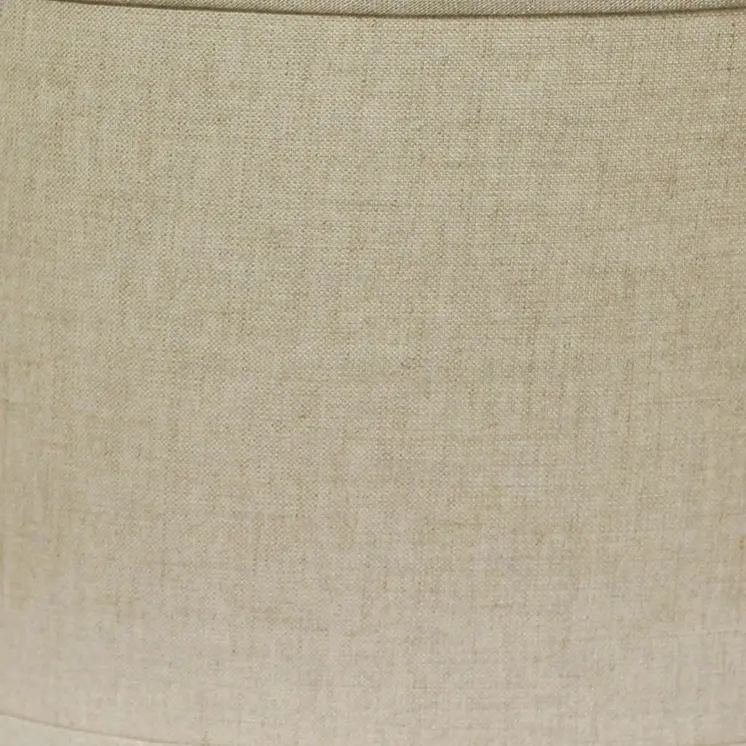 14" Dark Wheat Throwback Oval Linen Lampshade