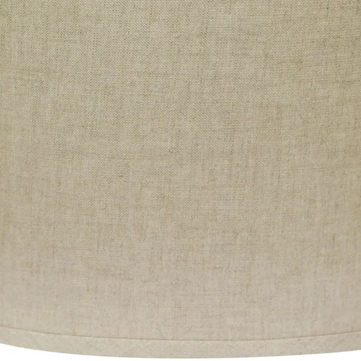 14" Dark Wheat Throwback Oval Linen Lampshade