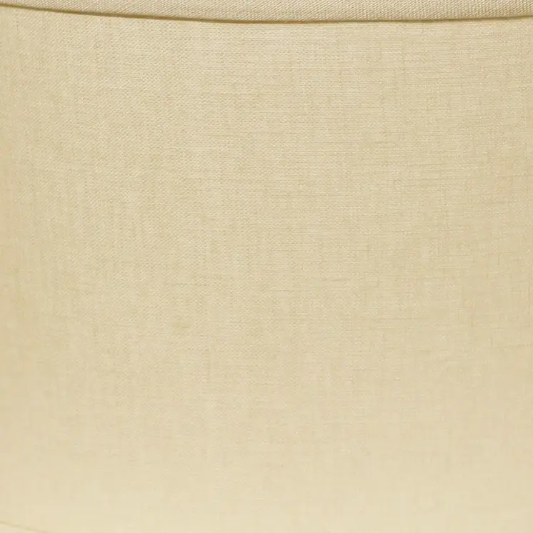 16" Parchment Biege Throwback Oval Linen Lampshade