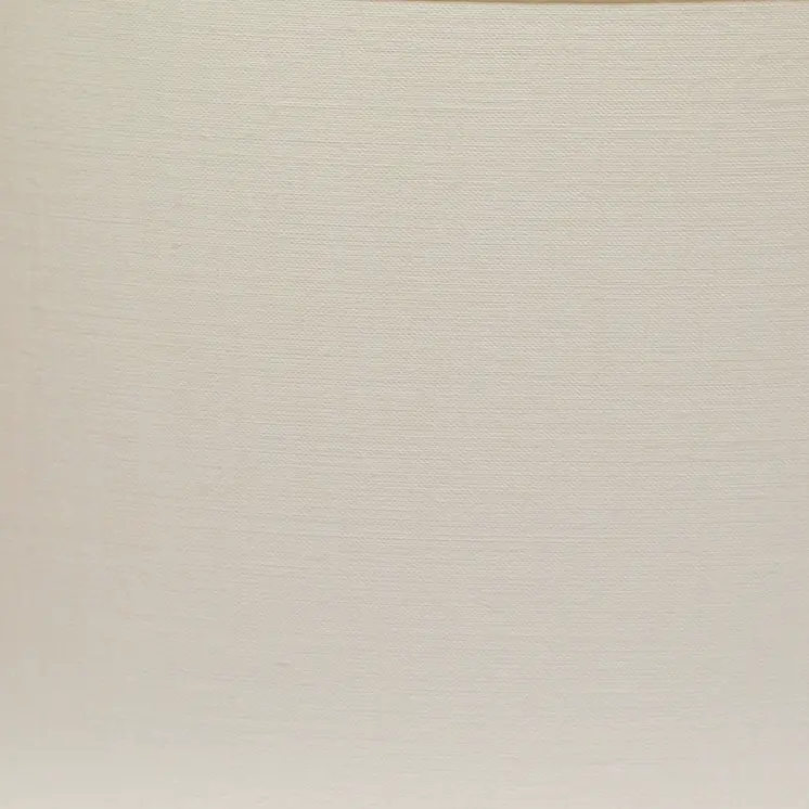 16" White Throwback Oval Linen Lampshade