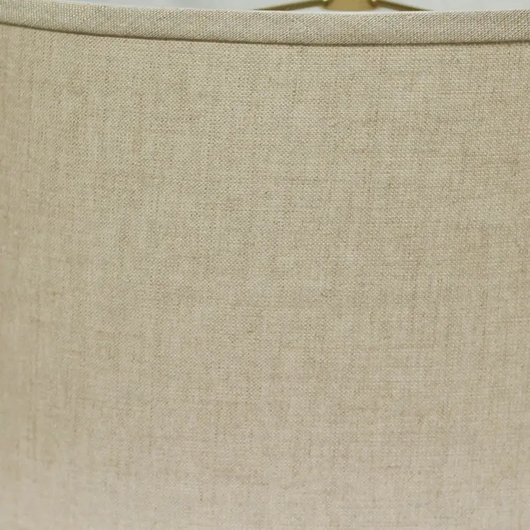 18" Dark Wheat Throwback Oval Linen Lampshade