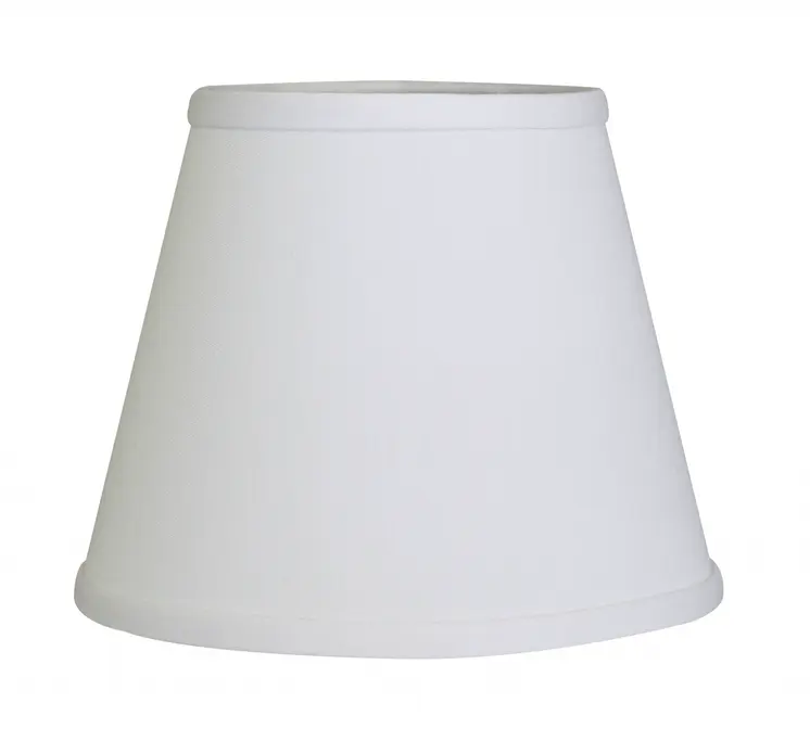 White No Slub Innsbruck Empire Lamp shade 8"W Bottom