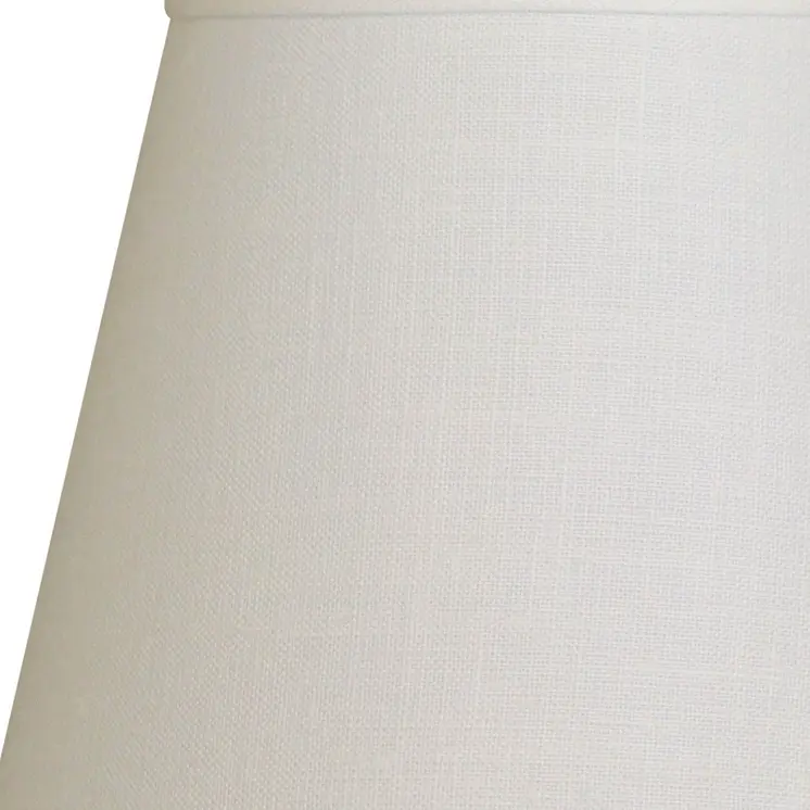 8" White Hardback Empire Linen Lampshade