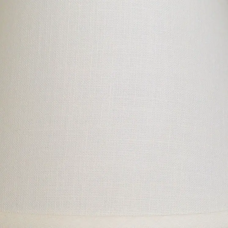 8" White Hardback Empire Linen Lampshade