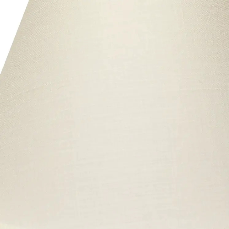 12" White Premium Empire Slanted Linen Lampshade
