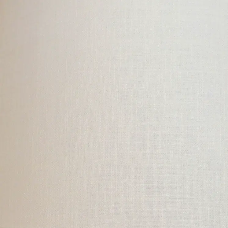 18" White Rounded Empire Slanted Linen Lampshade