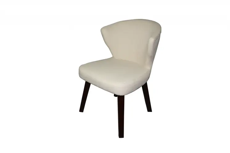 21" Cream Linen Blend Side Chair
