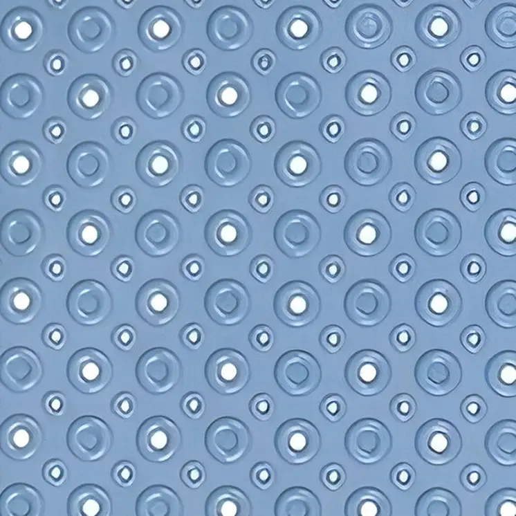 40" Blue Bubbles Non Slip Bathtub Mat