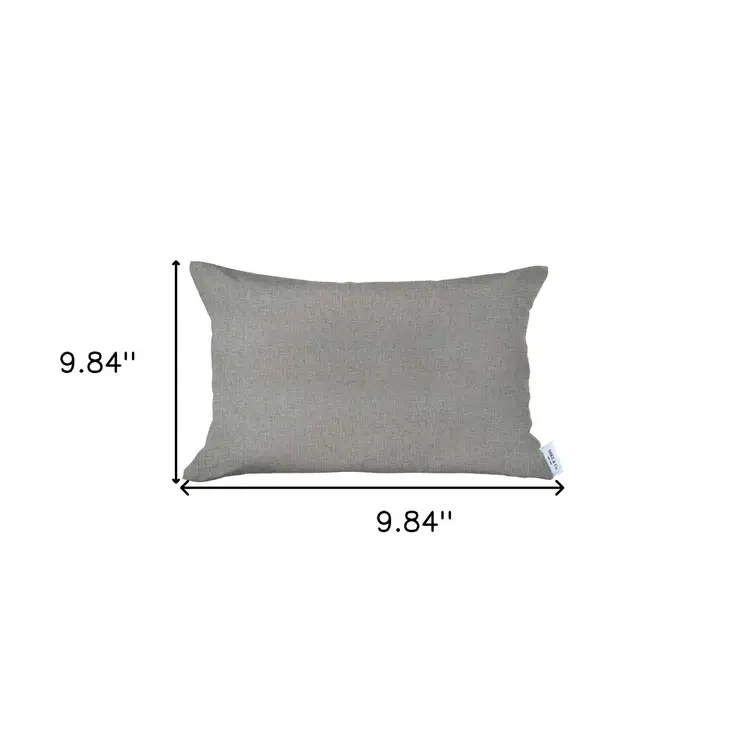 12" X 20" Beige Lumbar Throw Pillow Cover