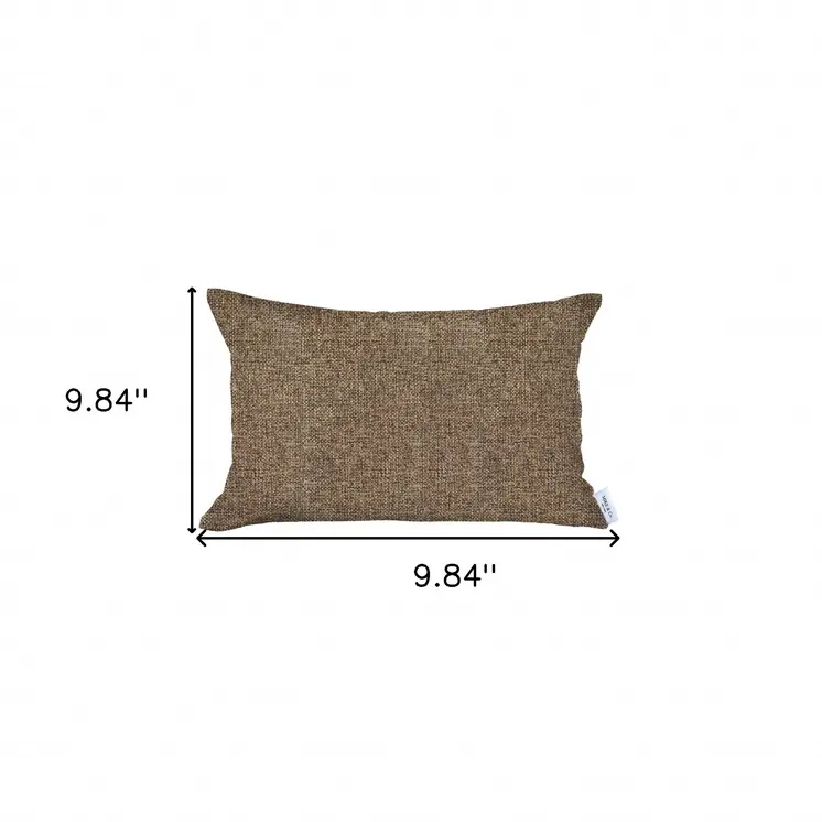 12" X 20" Brown Lumbar Throw Pillow Cover