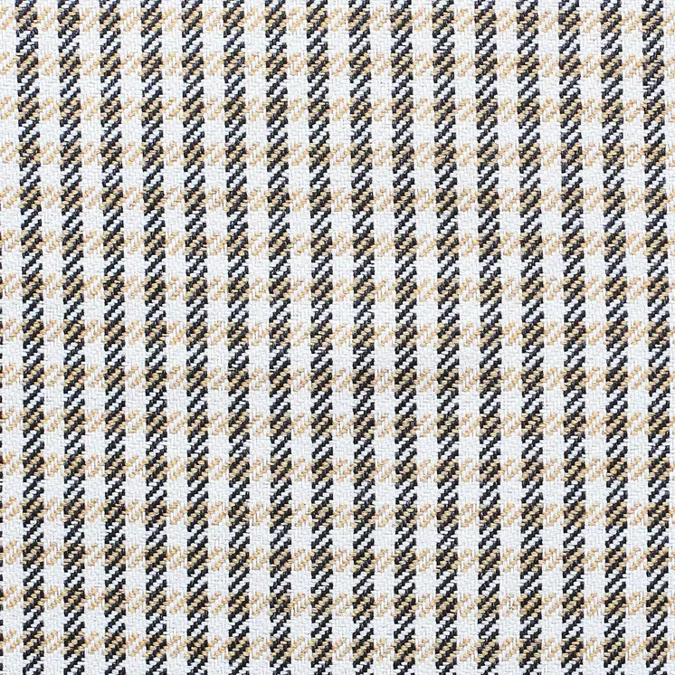 Set Of Two 20" X 12" Brown And Black Houndstooth Zippered Handmade Polyester Lumbar Pillow