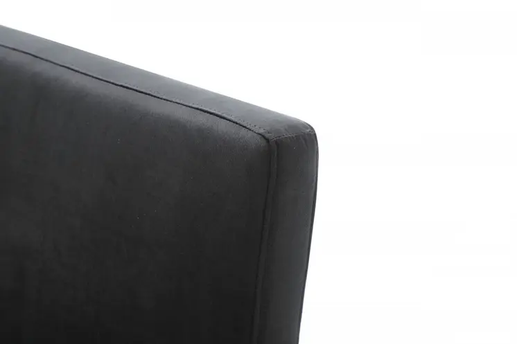 Black and Gold Upholstered Fabric Dining Arm Chair
