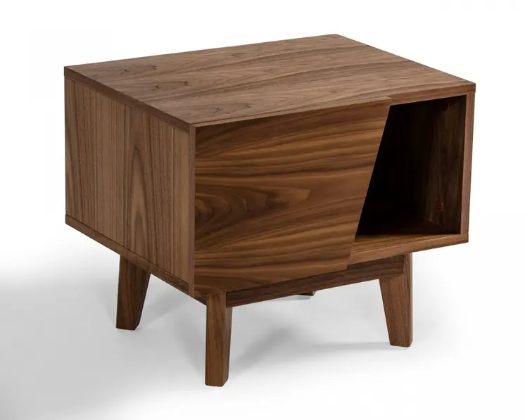24" Wood One Drawer Nightstand