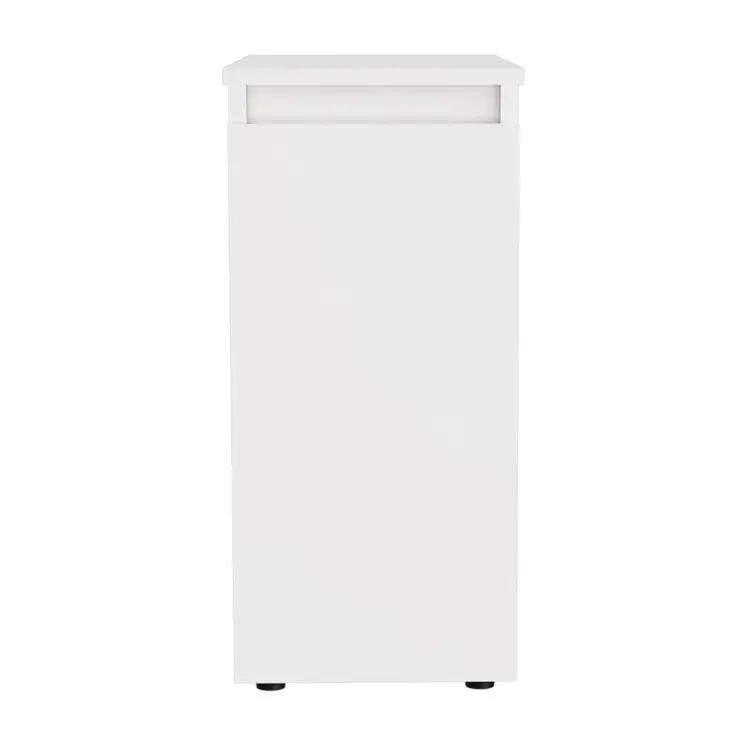 24" White One Drawer Bathroom Storage Cabinet