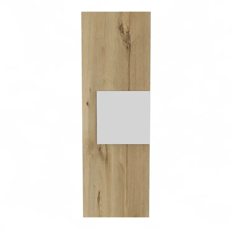 Light Oak and White Multi Purpose Vertical Hanging Cabinet