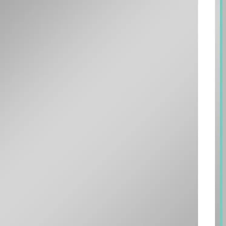 36" Silver Lighted Unframed Bathroom Vanity Mirror